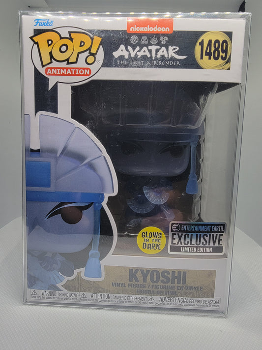 Funko pop #1489 Kyoshi Glow in the dark Entertainment Earth Exclusive Limited Edition with pop protector